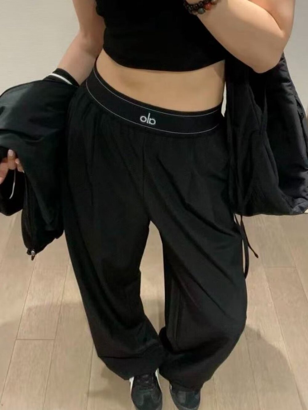 NWT ALO Yoga🛒Suit Up Trouser Black,Clean girl style